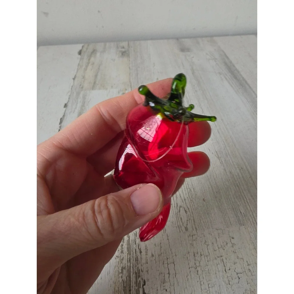 Glass chili ornament pepper vegetable fruit Xmas tree unique Italian‎ style